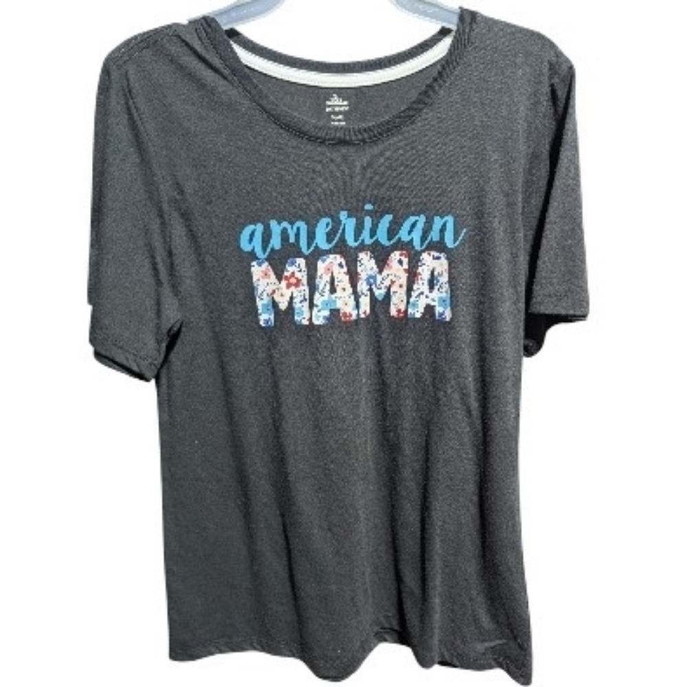 CELEBRATE PATRIOTIC women's american MAMA t shirt size Small (4/6) W-124